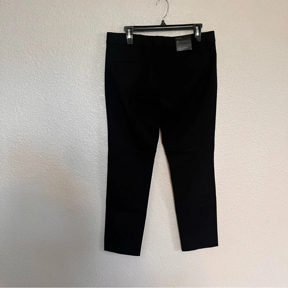 NEW Banana Republic Black Dress Pants Sloan mid rise slim ankle size 8 - Picture 4 of 12